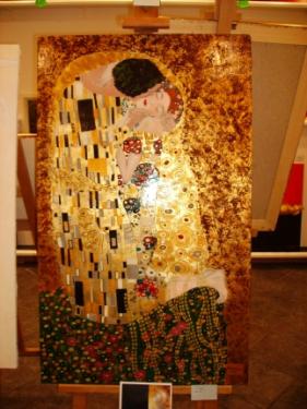 il bacio - omaggio a Klimt